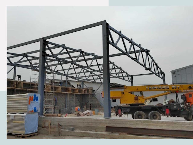 Строительство цехов в Спасске-Дальнем