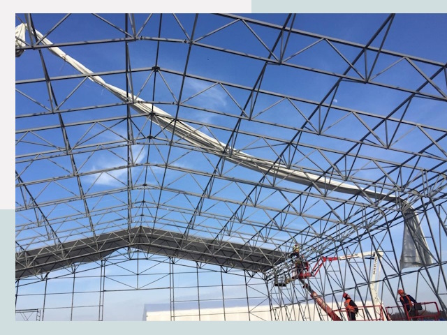 Шатровые ангары от 621 руб. в Спасске-Дальнем и Приморском крае