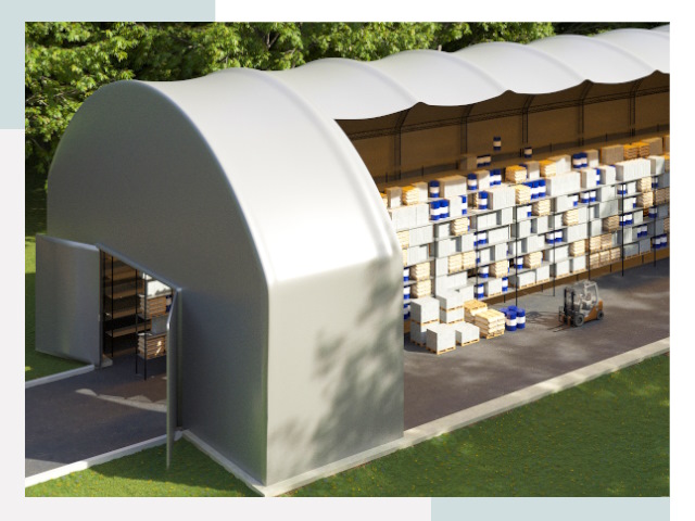 Тентовые ангары в Спасске-Дальнем