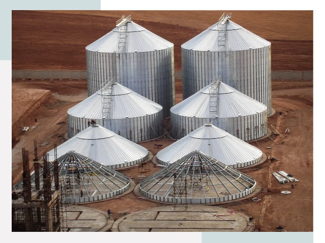 Строительство зерновых силосов в Спасске-Дальнем