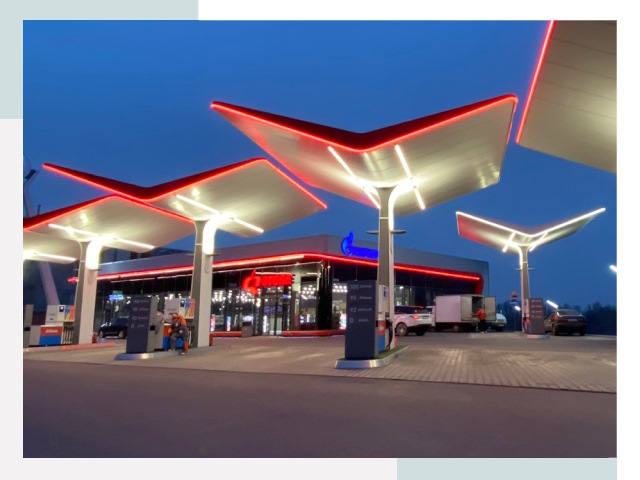 Навесы для АЗС в Спасске-Дальнем