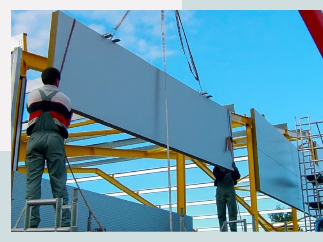 Монтаж сэндвич-панелей в Спасске-Дальнем от 621 руб.