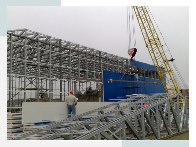 Монтаж ангаров в Спасске-Дальнем